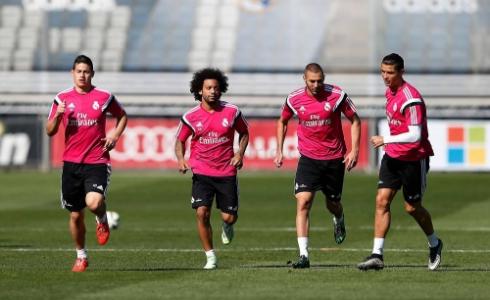 خلال تدريبات سابقة لريال مدريد
