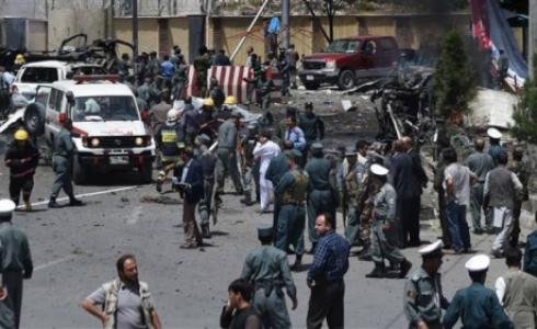 جانب من مكان الانفجار