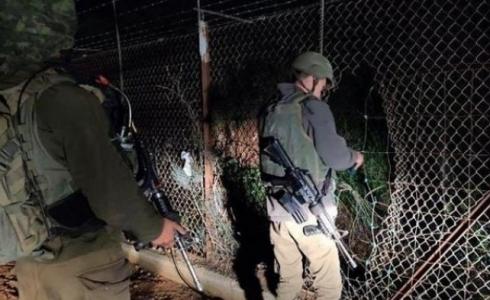 قوات إسرائيلية تصلح الشريط الحدودي، الشهر الماضي 