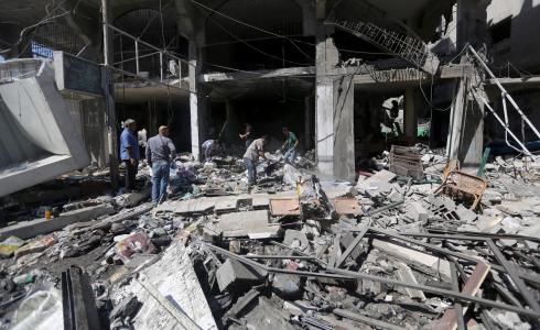 منازل مدمرة جراء الحرب الإسرائيلية على غزة عام 2014- توضيحية