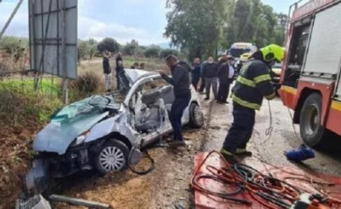 من مكان الحادث قرب دبورية اليوم 