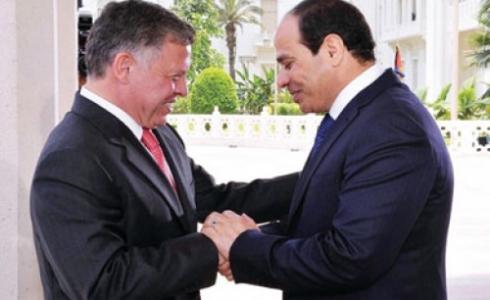 الملك عبد الله الثاني، والرئيس السيسي