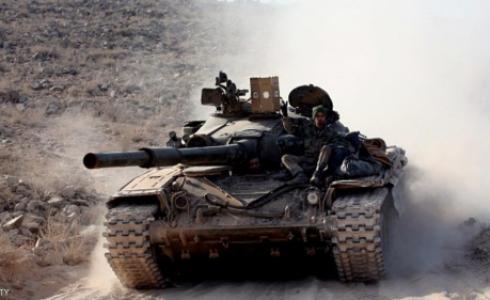 إحدى دبابات الجيش السوري في حلب