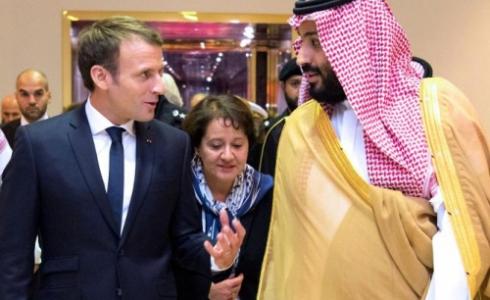 ماكرون خلال لقائه محمد بن سلمان