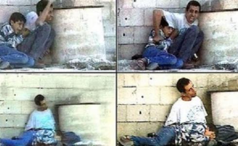 لقطات من جريمة اغتيال الطفل محمد الدرة(الأرشيف)