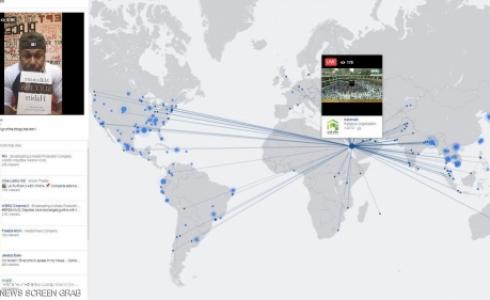 خاصية البث المباشر على موقع facebook