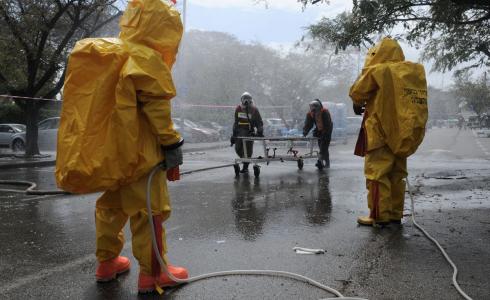 مناورات كيماوية في اسرائيل - ارشيفية -