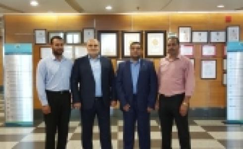 وفد من  التجمع الدولي للمؤسسات والروابط المهنية الفلسطينية