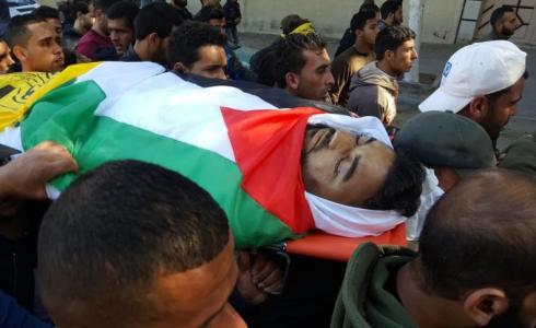 جثمان الشهيد أحمد أبو جبل