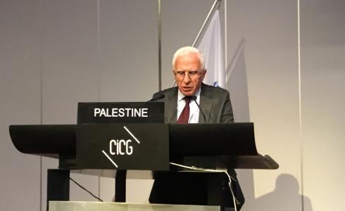 الاحمد خلل القاء كلمة فلسطين في الجمعية العامة للاتحاد البرلماني الدولي