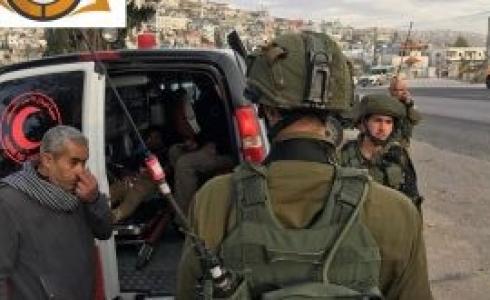 قوات الاحتلال تعتدي على طواقم الاسعاف - توضيحية