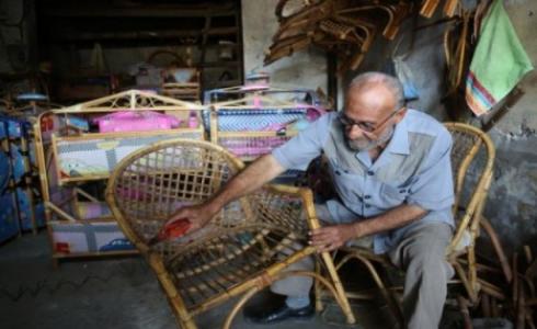 صناعة الخيزران بغزة