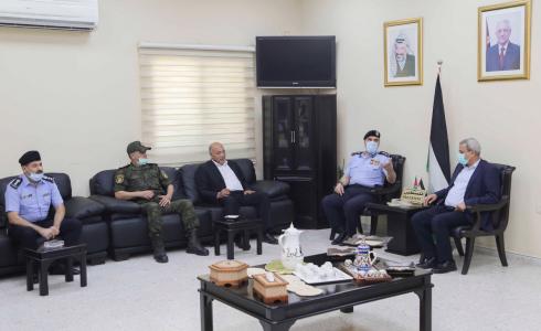  محافظ  قلقيلية يلتقي اللواء حازم عطالله مدير عام الشرطة