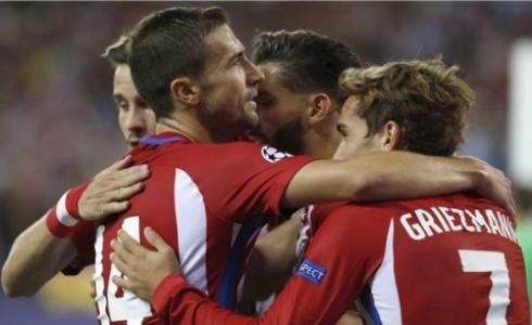فرحة لاعبي اتلتيكو مدريد