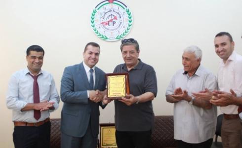 جامعة فلسطين فرع الشمال تستقبل الدكتور كمال الشرافي