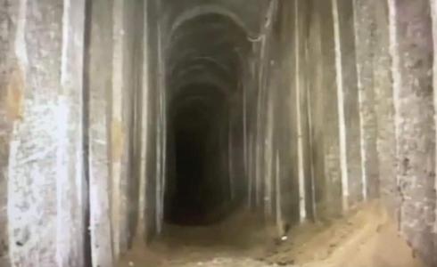 النفق المكتشف أخيرا عند حدود قطاع غزة