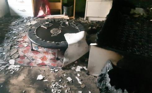 من مكان الحريق، صباح اليوم