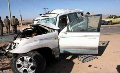 أرشيفية لإحدى الحوادث المرورية في السعودية