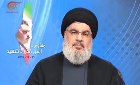 حسن نصر الله في كلمة له بعد استشهاد القنطار