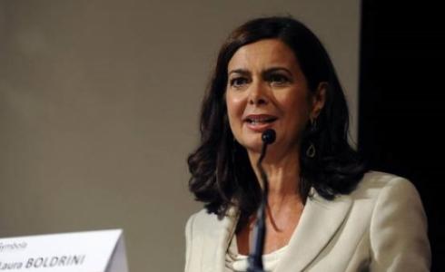 رئيسة مجلس النواب الايطالي لاورا بولدريني