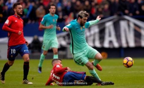 من مباراة برشلونة واوساسونا 
