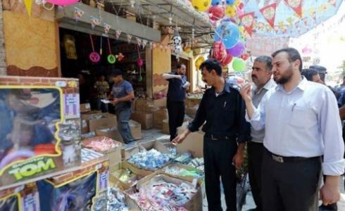 جولة شرطة بلديات خانيونس على الأسواق