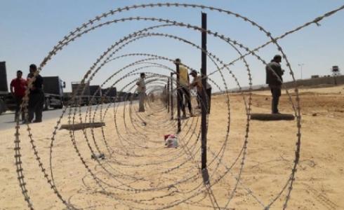 جانب من الأعمال في المنطقة الأمنية