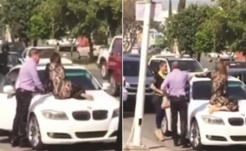 فتاة تمنع زوجها من الخروج