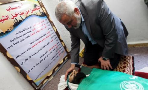 هنية يشارك بتشييع جثمان الشهيد الهور