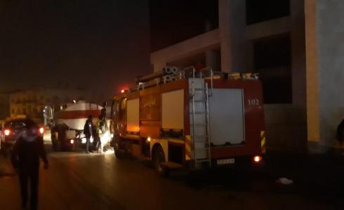 حريق كبير في مولدات كهرباء بمدينة البيرة