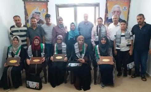 " قيادية فتح بغزة " تكمل سلسلة تكريم أوائل الطلبة للثانوية العامة