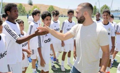 داني كارفخال في زيارة سابقة لتدريبات براعم السعودية