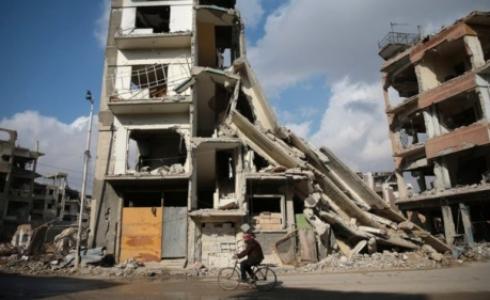 بيوت مدمرة فى سوريا