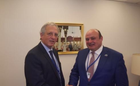 وفد مصرفي فلسطيني 