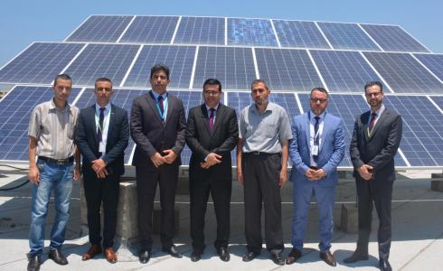 افتتاح مشروع الطاقة الشمسية في غزة