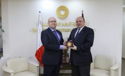 الشوا يستقبل ممثل جمهورية مالطا