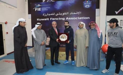 طهبوب يكرم بطل مبارزة كويتي رفض منازلة لاعب اسرائيلي ببطولة العالم