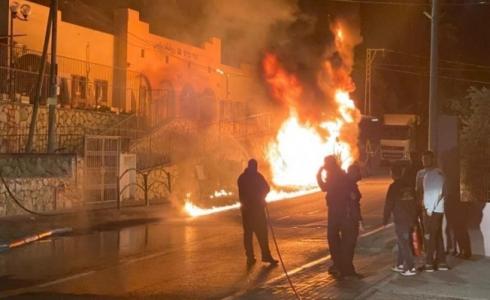 إخماد حريق اندلع في مركبة - أرشيف