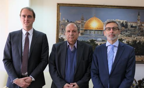 عدنان الحسيني يلتقي القنصل الفرنسي