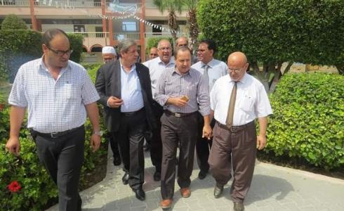 رئيس جامعة الأقصى  يتفقد حرم كلية مجتمع الأقصى للدراسات المتوسطة