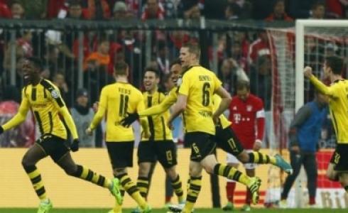 فرحة لاعبي بوروسيا دورتموند
