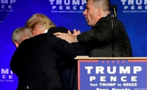 إجلاء ترامب من على المنصة بعد تهديد أمني