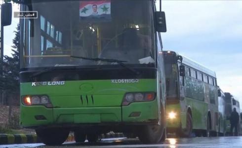 بصات نقل الجرحى من حلب