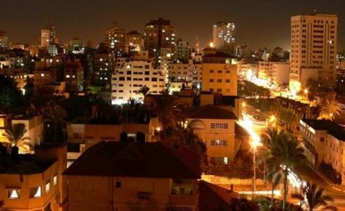 مدينة غزة ليلاً