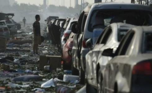 انفجار تيانجين العام الماضي خلف مئة قتل ودمارا كبيرا.