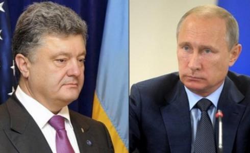 فلاديمير بوتين ونظيره الأوكراني بترو بوروشنكو