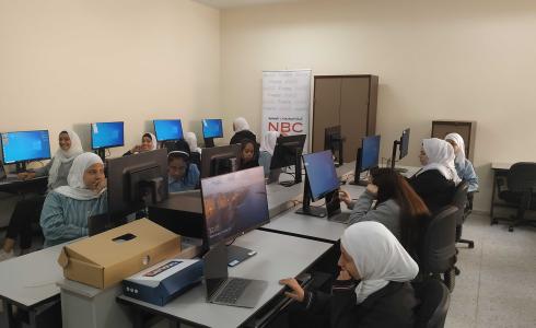 المشروبات الوطنية تنهي تجهيزمركز التصميم الجرافيكي في مدرسة بنات بيت لحم