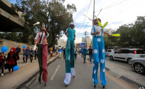كرنفال الشارع في غزة - تصوير عطية درويش
