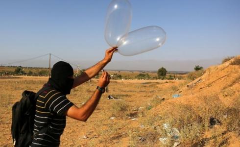 اطلاق بالونات من غزة