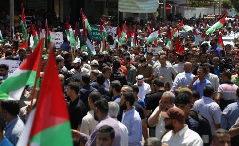 مسيرة جماهيرية في غزة رفضا لخطة الضم الإسرائيلية